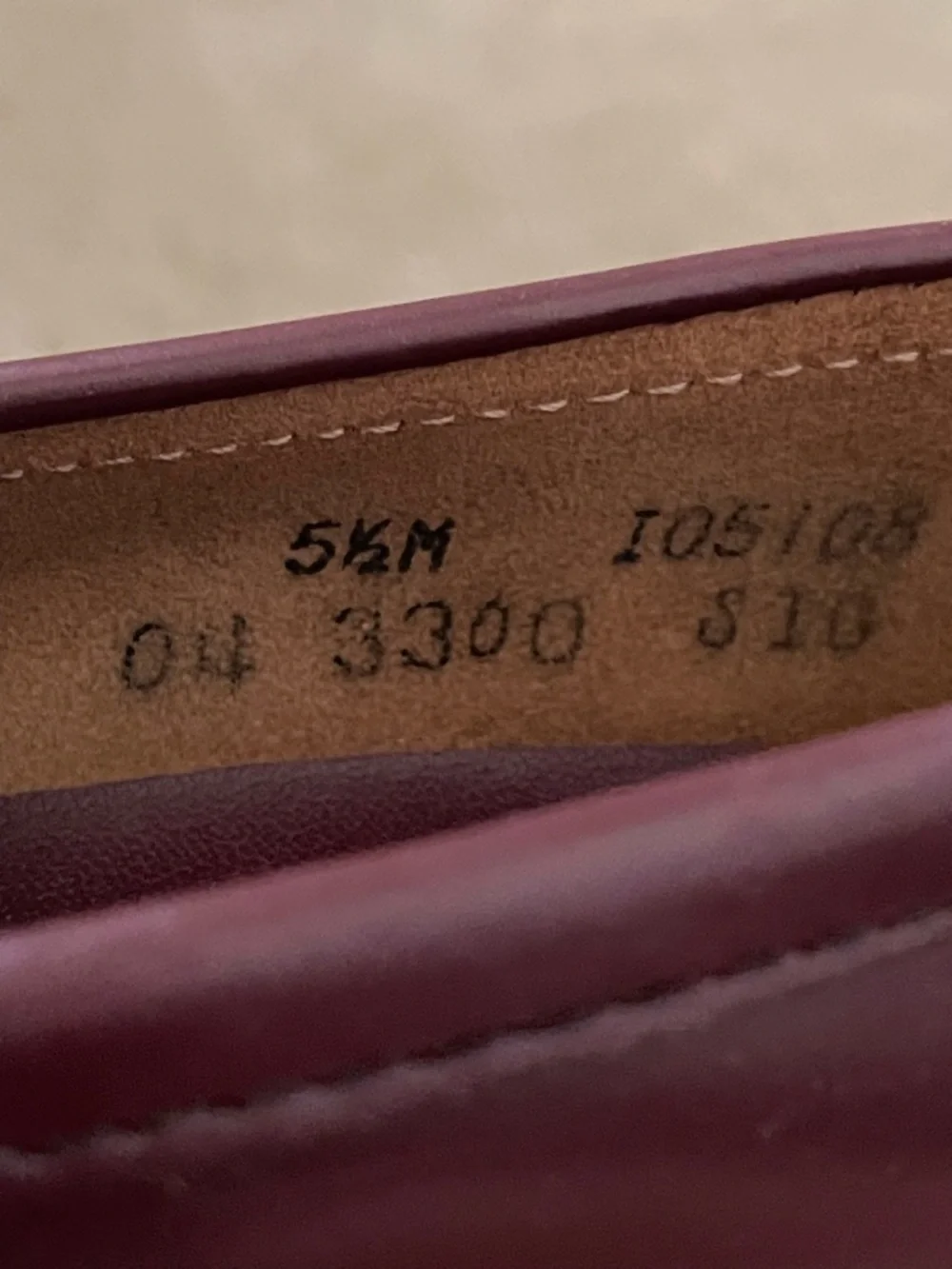 Vintage Women’s Burgundy Leather Penny Loafers Size 5.5 - Picture 10 of 12
